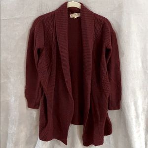 Pink Republic Burgundy cardigan